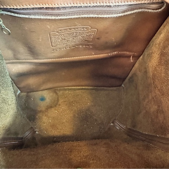 Vintage Coach Large Weekender Backpack Rucksack 9943 British Tan - Picture 9 of 10